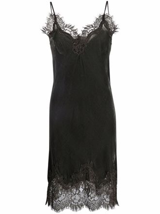 Gold Hawk Tuniek met afwerking van kant - Grijs