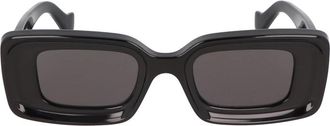 Loewe Gedurfde zonnebril met onregelmatige vorm - unisex - Zonnebrillen - Zwart - 46 MM - Accessoires