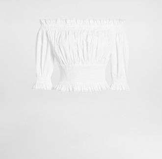 Dolce & Gabbana Poplin Top - Woman Shirts And Tops White 36