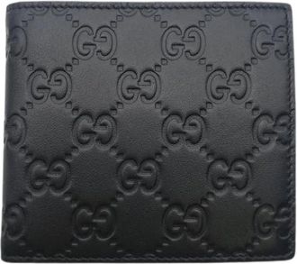 Gucci Pre-owned Bi-fold Portemonnee - Heren - Vintage Accessoires - Zwart - ONE Size - Leer - Vintage
