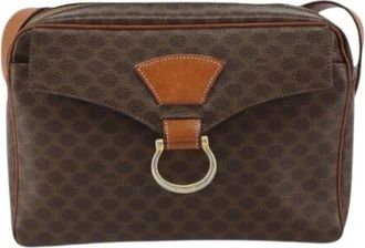 Celine Pre-owned Cross Body Bags, female, Brown, Size: ONE SIZE Pre-owned Canvas Crossbody Bag