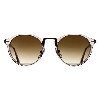 Persol Round Transparent Brown Grey Clear Gradient Brown PO3166S