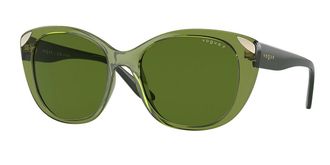 Vogue Eyewear VO5457S Polarized 30332P Womens Sunglasses Green Size 53