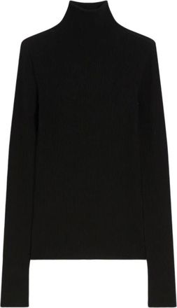 Sportmax Truien & Vesten, Dames, Zwart, L, Wol, Maglia a lupetto Niagara