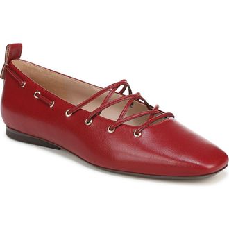 Naturalizer Carla Ghillie Flat in Hearts Flame Red at Nordstrom, Size 5.5