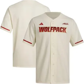 adidas Mens adidas Cream NC State Wolfpack Replica Baseball Jersey at Nordstrom, Size Xx-Large