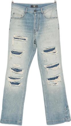 Amiri Distressed Paint-splatter Jeans