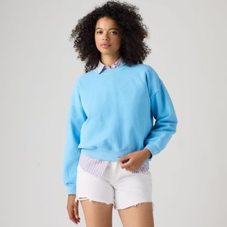 Levi's Vintage Boxy Sweatshirt - Womens - XS - Blue
