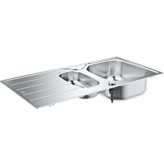 GROHE Fregadero Grohe De 1,5 Senos Con Escurridor Reversible En Acero Inoxidable K200