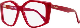 Max Mara Womens Butterfly Blue Block Eyeglasses MM5162-B 066 Carmine Red 53mm