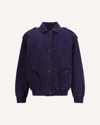 Blaz&eacute; Milano Viva Charlie suede Bomber Jacket Female II