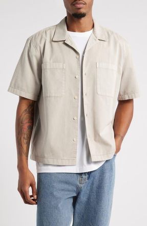 BP. Short Sleeve Mechanic Shirt in Grey Owl at Nordstrom, Size Xx-Large