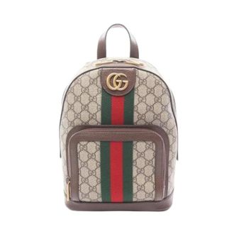 Gucci Pre-owned Backpacks, female, Beige, Size: ONE SIZE Pre-owned Vintage GG Supreme Backpack