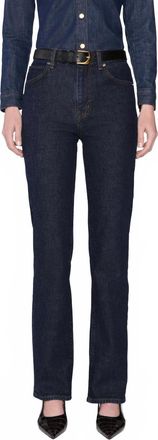 Frame Denim Ruler High Rise Straight Leg Jeans In Taboo