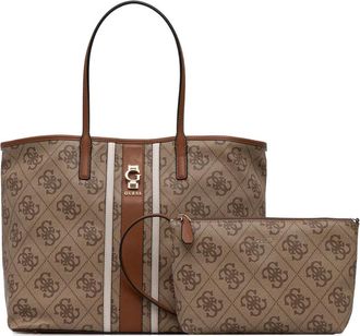 Guess Co Borsa tote Erenia con monogramma - Marrone