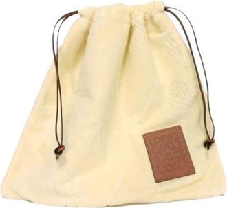 Loewe Pre-owned Bags, female, Beige, Size: ONE SIZE Pre-owned Cotton Handbag