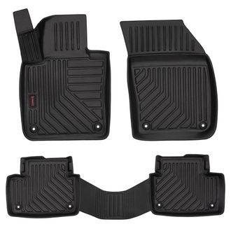 OEM Alfombrillas De Goma 3d Para Coche: Volvo S60 Iii (sed&aacute;n, 2019-) - Borde De 5 Cm