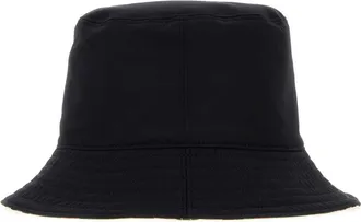 Burberry Unisex Black Nylon Bucket Hat Cappelli E Fasce Per Capelli