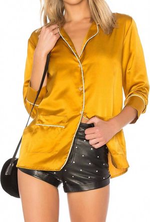 Maison du Soir Brigette Top In Gold