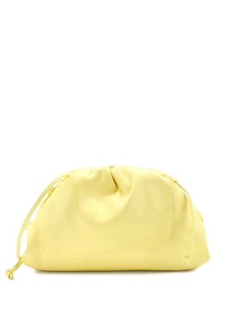 Bottega Veneta The Pouch Leather Mini crossbody bag - women - Calf Leather - One Size - Yellow