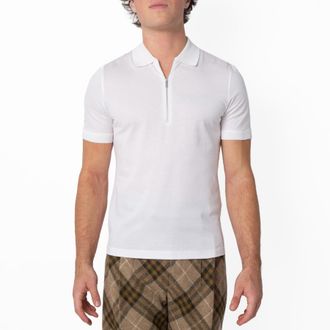 Ferragamo Logo-Detail Cotton Polo Shirt, Size Small