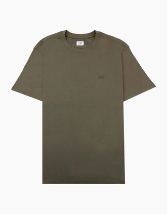 C.P. Company Mens Cp Company Reverse Google Print T-shirt Khaki 683 - Tan - Size: 46