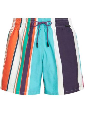 Etro Gestreepte zwembroek - Blauw