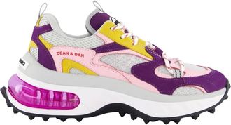 Dsquared2 Sneakers, female, Multicolor, Size: 9 US Lace-Up Low Top Sneakers