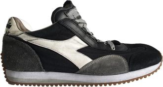 Diadora Stone Washed Sneakers Heritage Model - Heren - Sneakers - Zwart - 44 EU - Schoenen