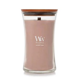 Woodwick geurkaars Patchouli Cr&eacute;me Large