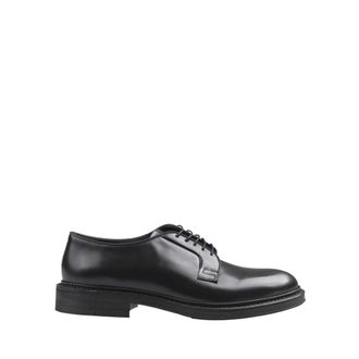 Rolando Sturlini Zwarte Leren Rubber Samenstelling Schoenen - Heren - Nette schoenen - Zwart - 39 EU - Leer - Schoenen
