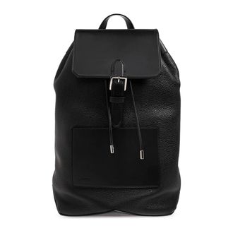 Lanvin Backpacks, male, Black, Size: ONE SIZE Zaino Leather Backpack