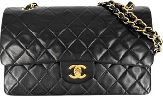 Chanel Pre-owned Matelasse Schoudertas - Dames - Vintage Schoudertas - Zwart - ONE Size - Leer - Vintage