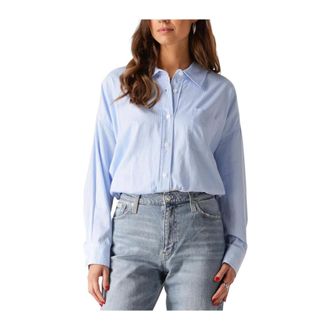 Catwalk Junkie Dames, Blouses & Shirts, Blauw, Maat: L