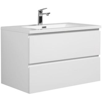 Badplaats Mobile da bagno Angela 80cm Bianco Lucido - armadio mobiletto lavabo