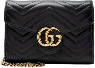 Gucci Matelass&eacute; Gg Marmont Wallet On Chain (Authentic Pre-Loved)