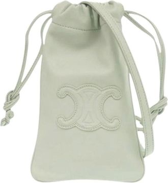 Celine Pre-owned Mini Bags, female, Green, Size: ONE SIZE Pre-owned Vintage Crossbody Bag