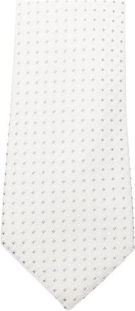 Canali Hj 04736 18 3 Tie - Heren - Stropdassen - Wit - ONE Size - Accessoires