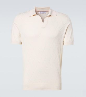 Brunello Cucinelli Knitted cotton polo shirt