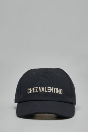 Valentino Cotton Baseball Cap With Embroidery