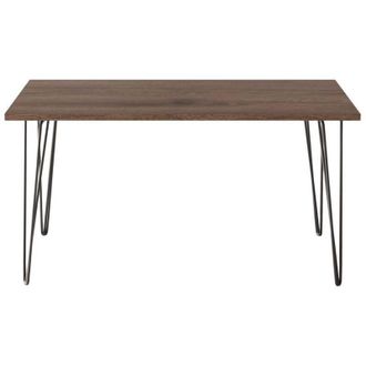 OEM Mesa Fisk 138 X 80 Cm Para Cocina, Sal&oacute;n, Comedor, Roble Chocolate
