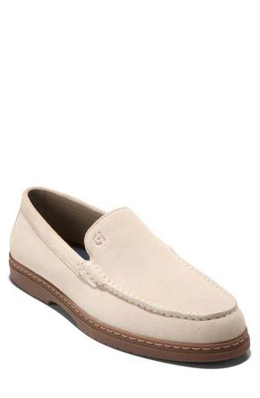 Cole Haan Greenwich Grand Venetian Loafer in Angora Suede /Gum at Nordstrom, Size 10.5