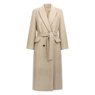Brunello Cucinelli Belted Peak-lapel Coat