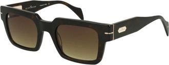 John Richmond Vierkante zwarte zonnebril - Heren - Zonnebrillen - Zwart - ONE Size - Accessoires