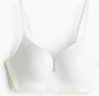 H&M Seamless Push-up-bra in White at Nordstrom, Size 34D