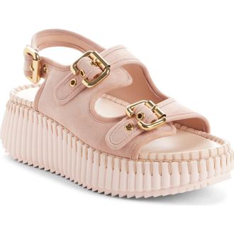 Chlo&eacute; Nama Platform Sandal in Maple Pink at Nordstrom, Size 11Us