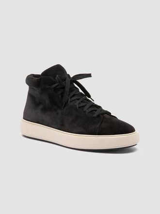 Officine Creative Remaster 002 Suede High Top Sneakers in Black at Nordstrom, Size 44