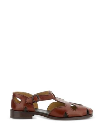 Hereu Womens Sandals Leather Brown