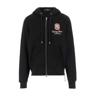 Amiri Hoodies & sweatvesten, Heren, Zwart, L, Katoen, MA Chateau Zip Hoodie
