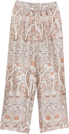 Biyan Broek met bloemenprint - Beige
